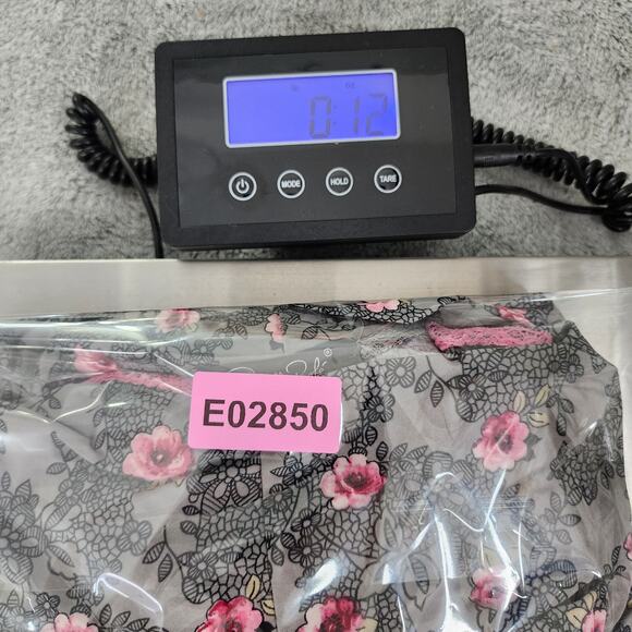 Rene Rofe Robe Womens XL Gray Pink Floral Lace Kimono Cami Top Lounge Casual 2pc - Picture 16 of 16